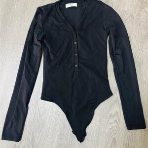 Babaton Navy Long Sleeve Top